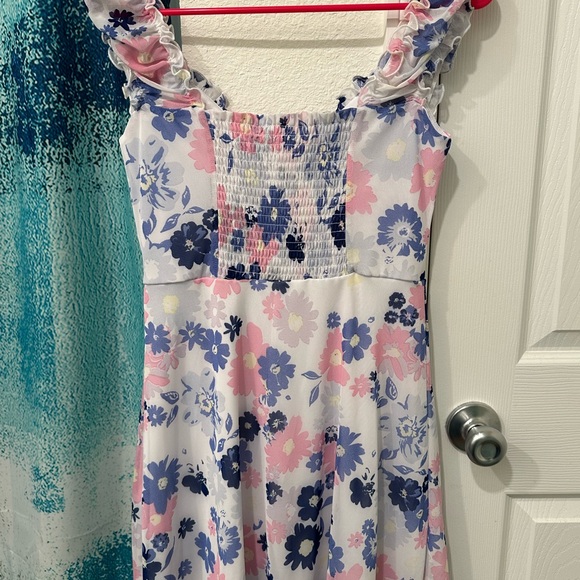 Rue21 Pink and Blue Floral Dress - Picture 3 of 3